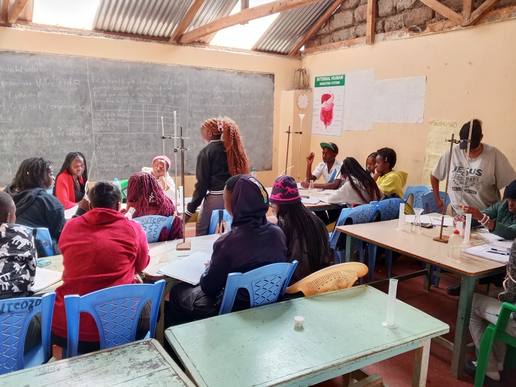 Peak Performance students in a focused learning session